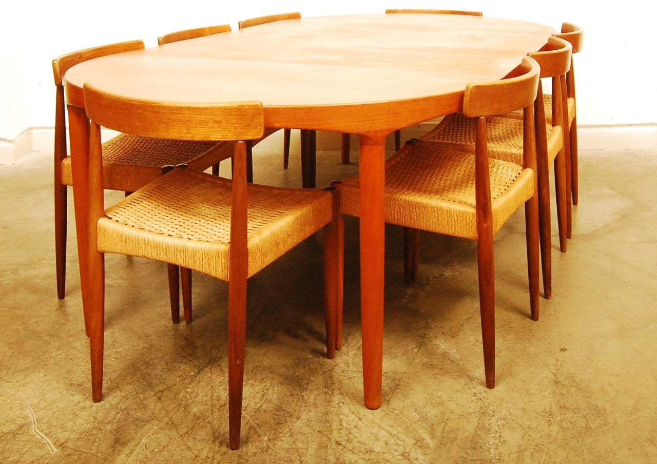 Set of dining chairs by Arne Hovmand Olsen