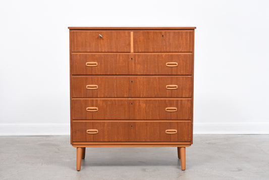 1950s teak chest of drawers