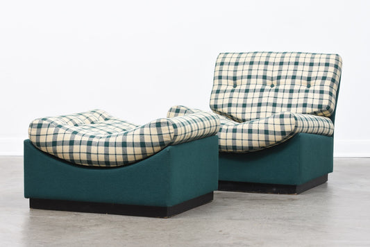 Cubus lounge chair and ottoman by Rud Thygesen + Jonny Sørensen