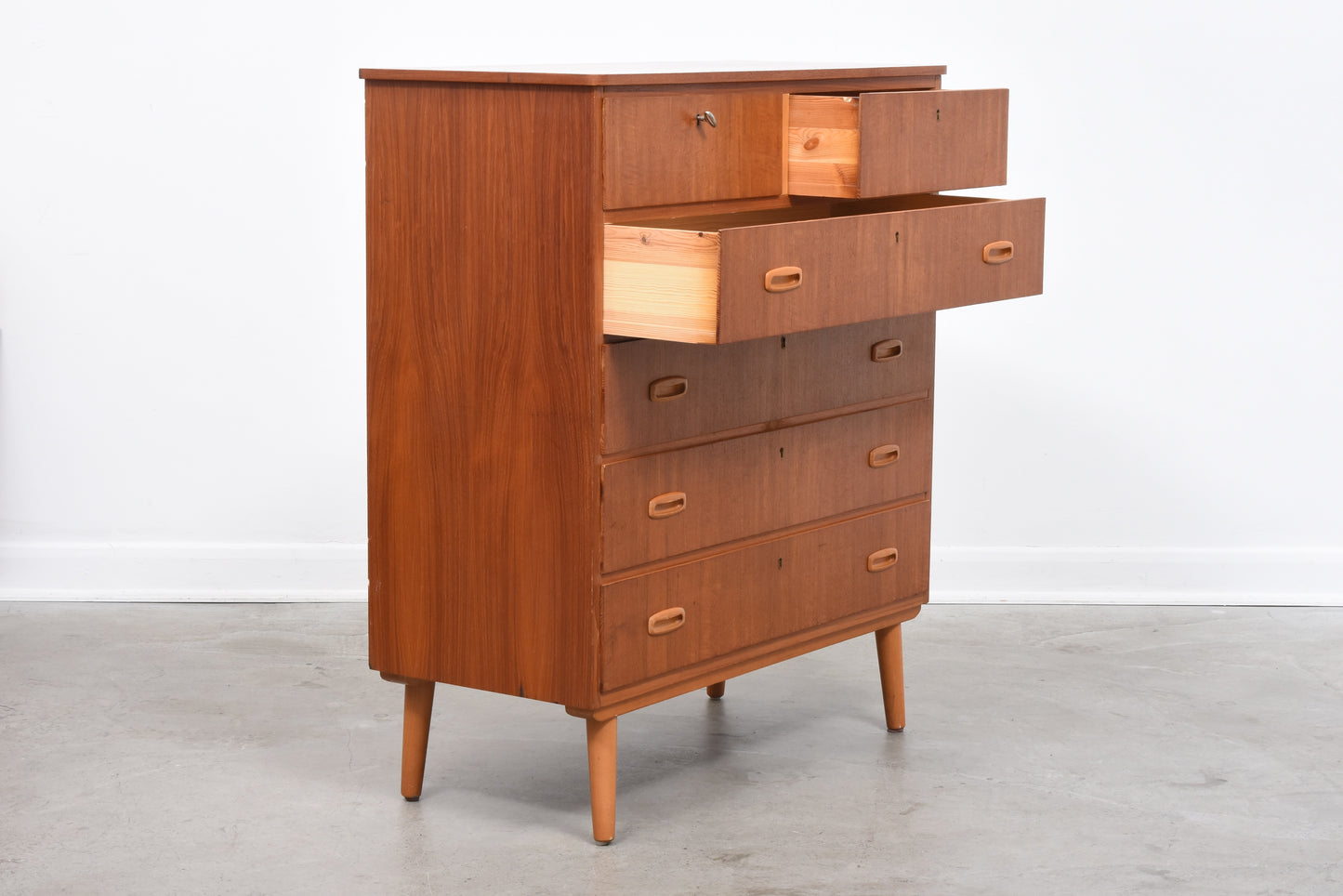 1950s teak chest of drawers
