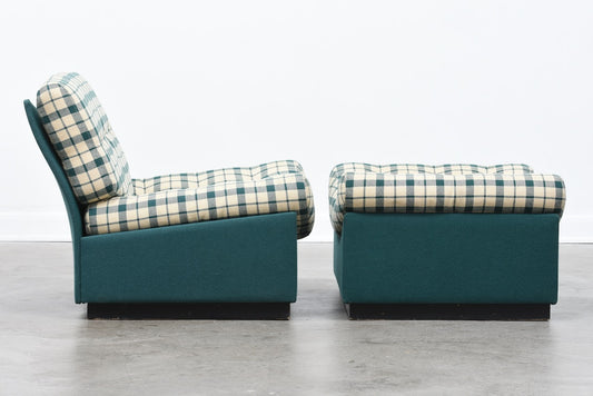 Cubus lounge chair and ottoman by Rud Thygesen + Jonny Sørensen