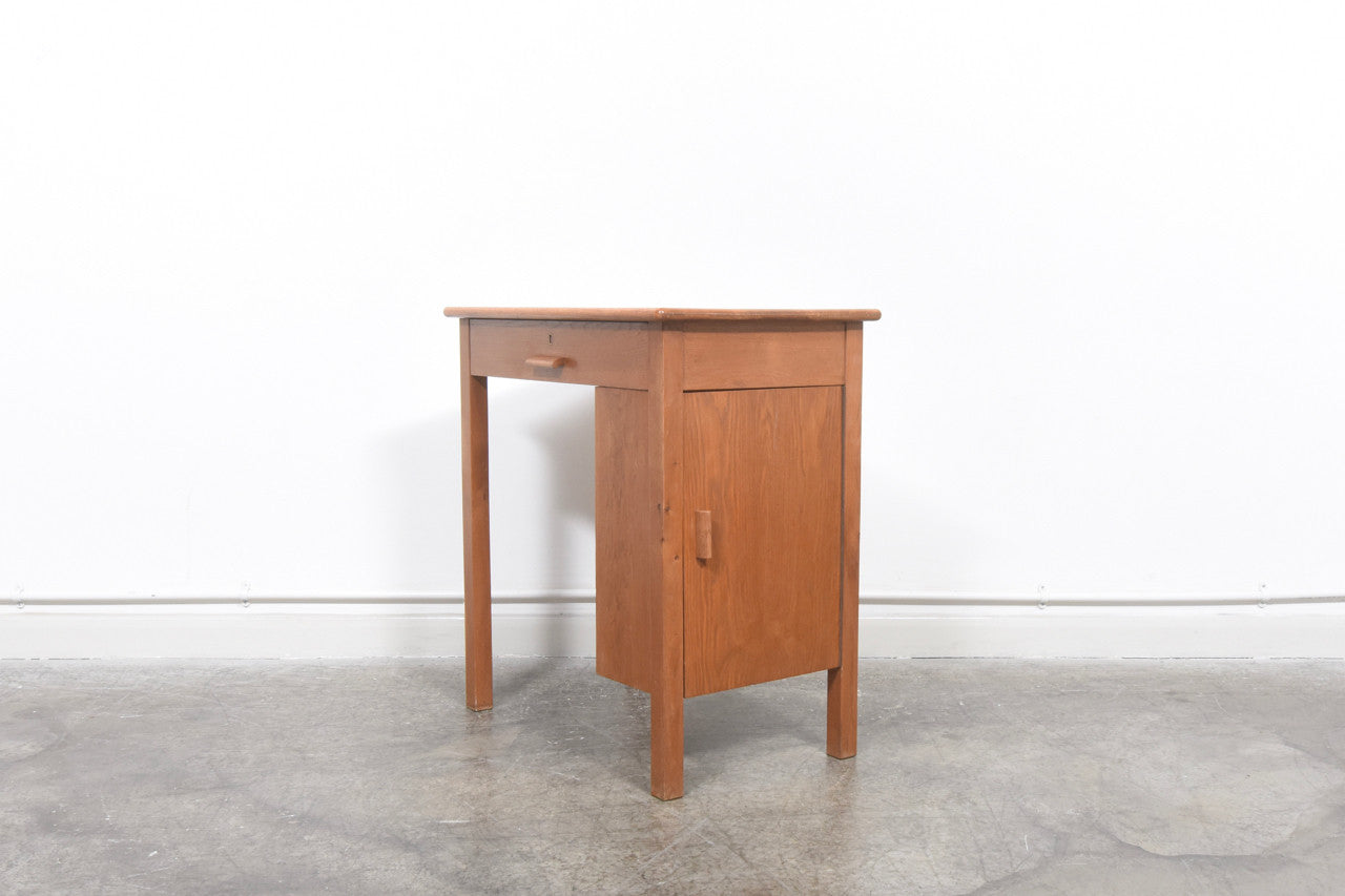 Narrow oak desk