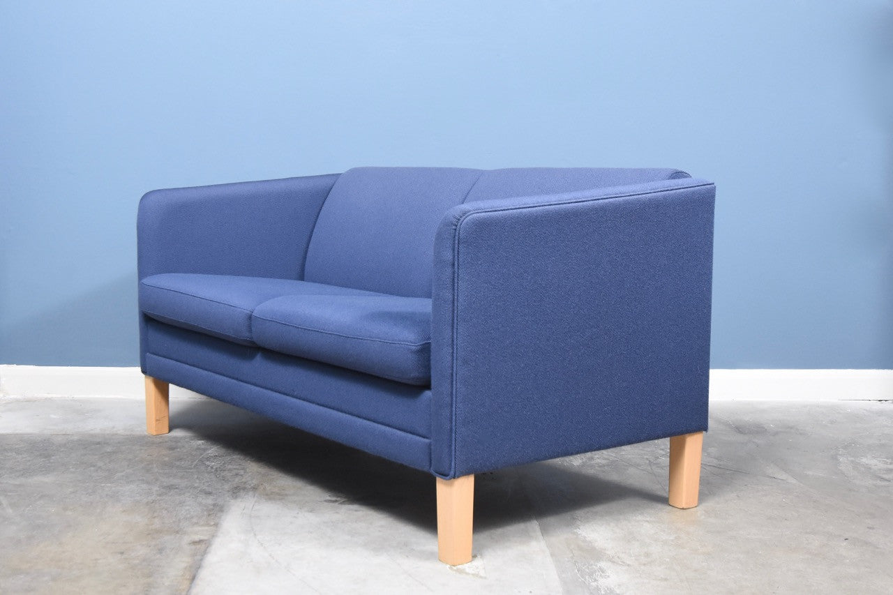 Blue wool two seater