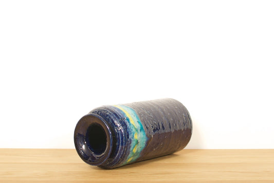 Cylindrical stoneware vase