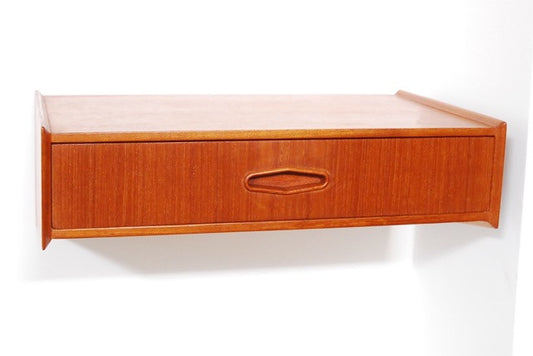 Floating teak drawer