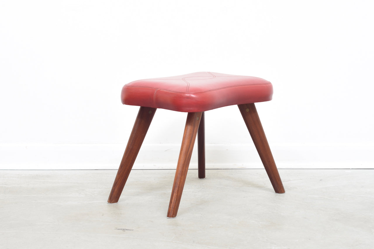 Red skai + teak foot stool