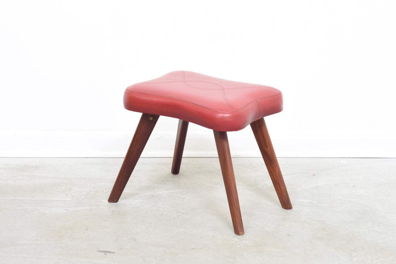 Red skai + teak foot stool