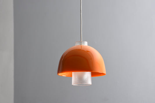 Glass ceiling pendant by Orrefors