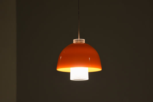 Glass ceiling pendant by Orrefors