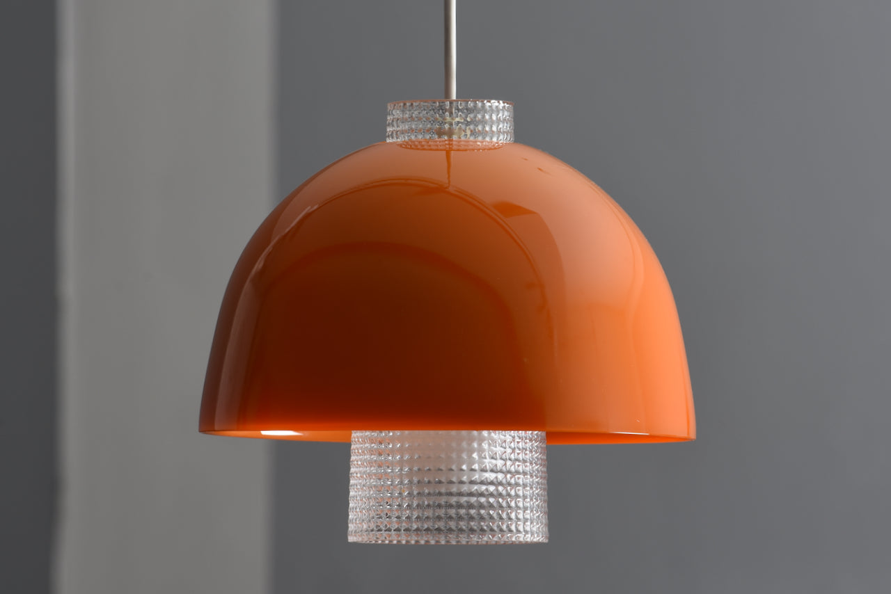 Glass ceiling pendant by Orrefors