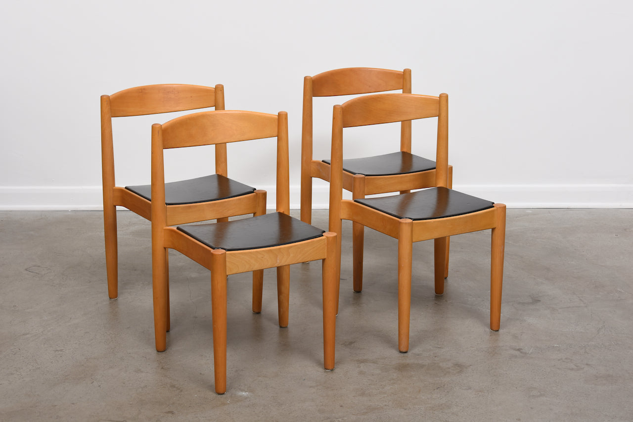 Set of dining chairs by E. K. Agustsson