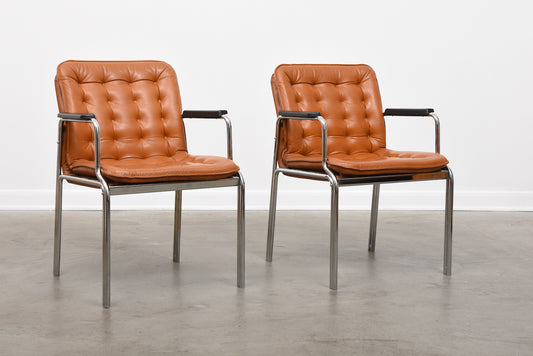 Two available: 1960s armchairs by Kinnarps