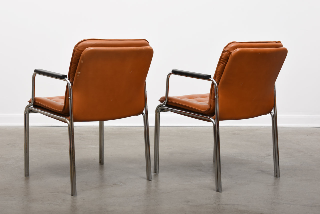 Two available: 1960s armchairs by Kinnarps