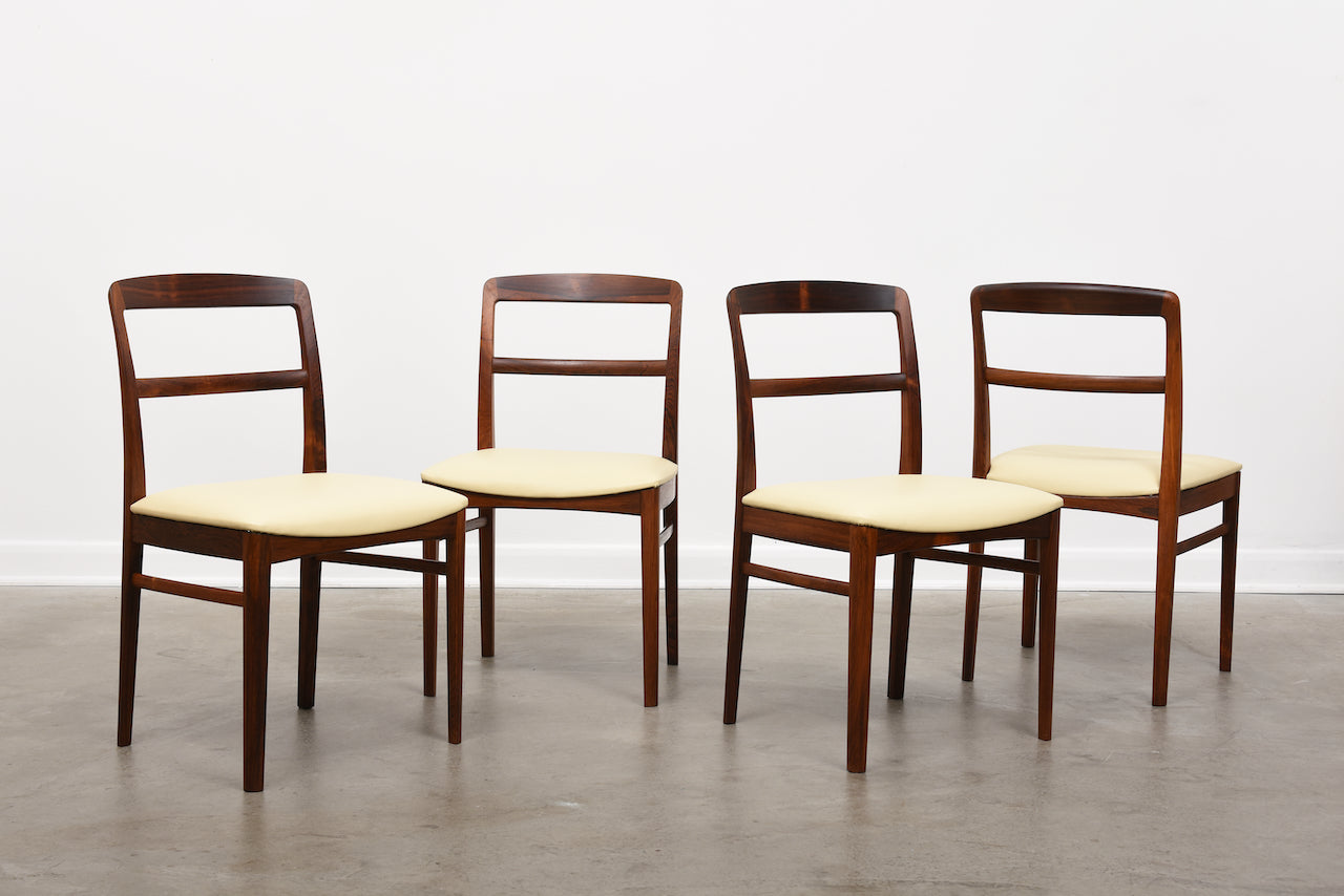 Set of four 1960s rosewood dining chairs