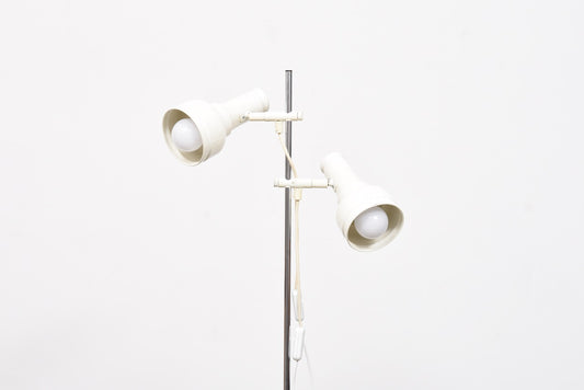 1960s twin-headed standard floor lamp