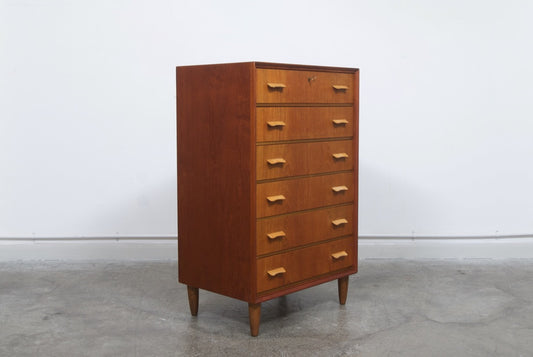 Teak chest of drawers