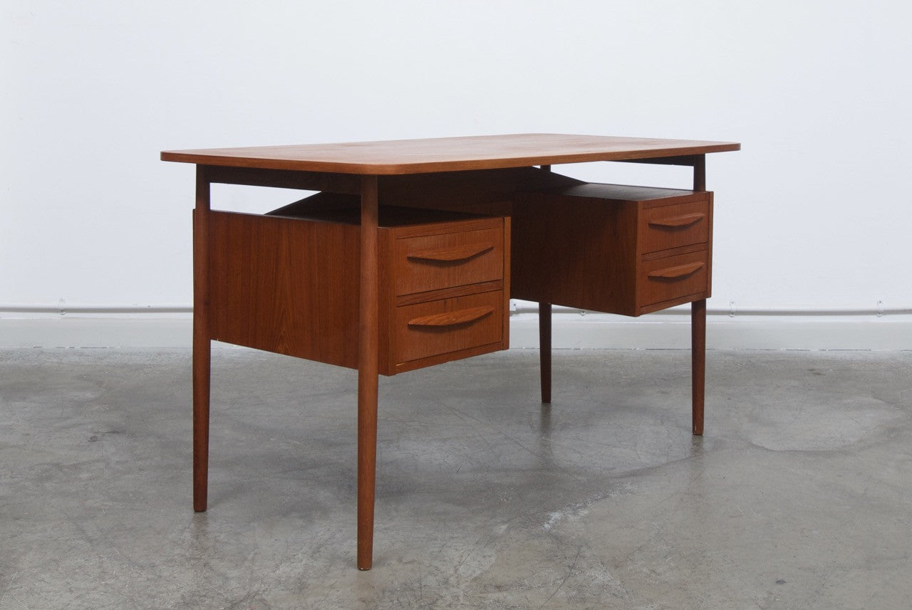 Twin pedestal desk