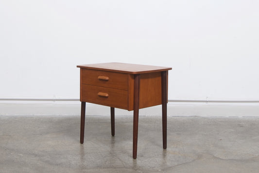 Teak hallway chest / bedside table