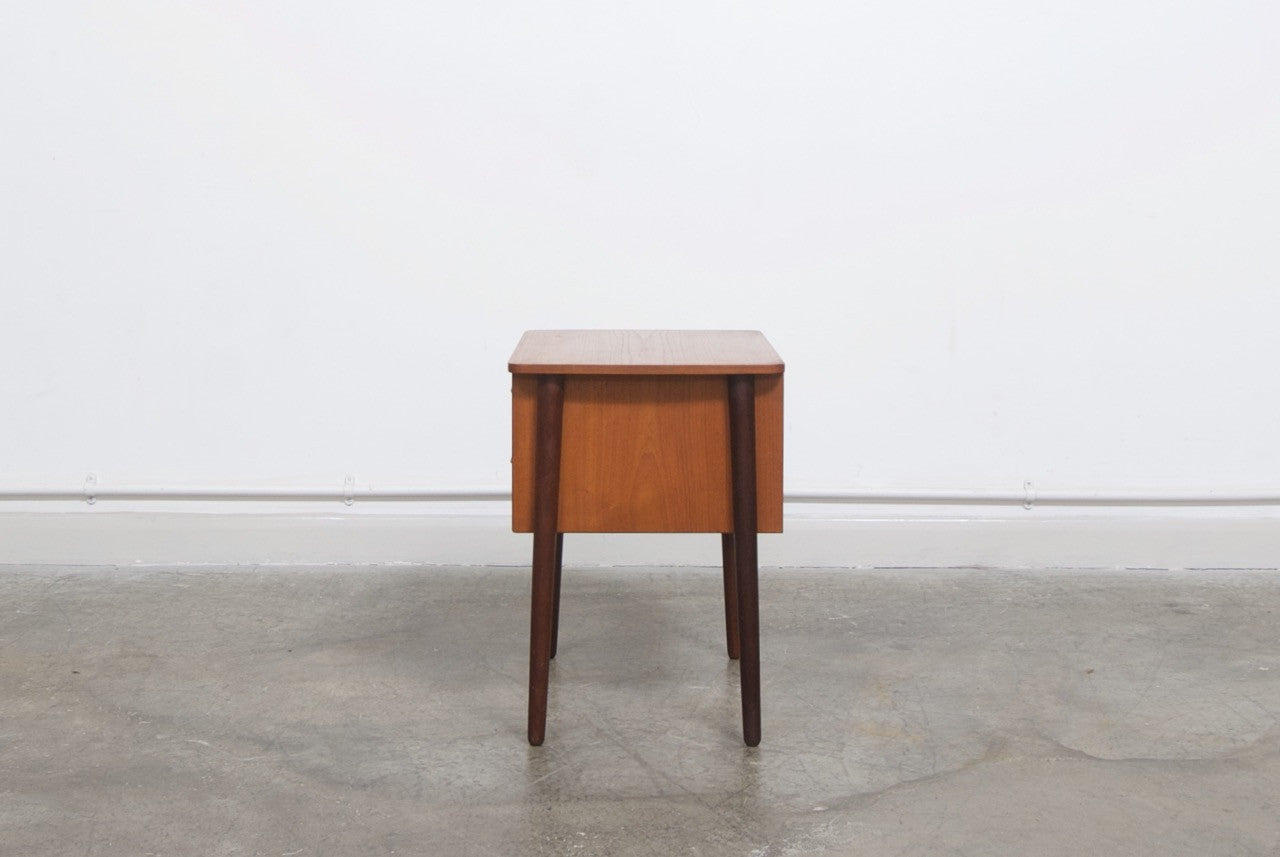 Teak hallway chest / bedside table