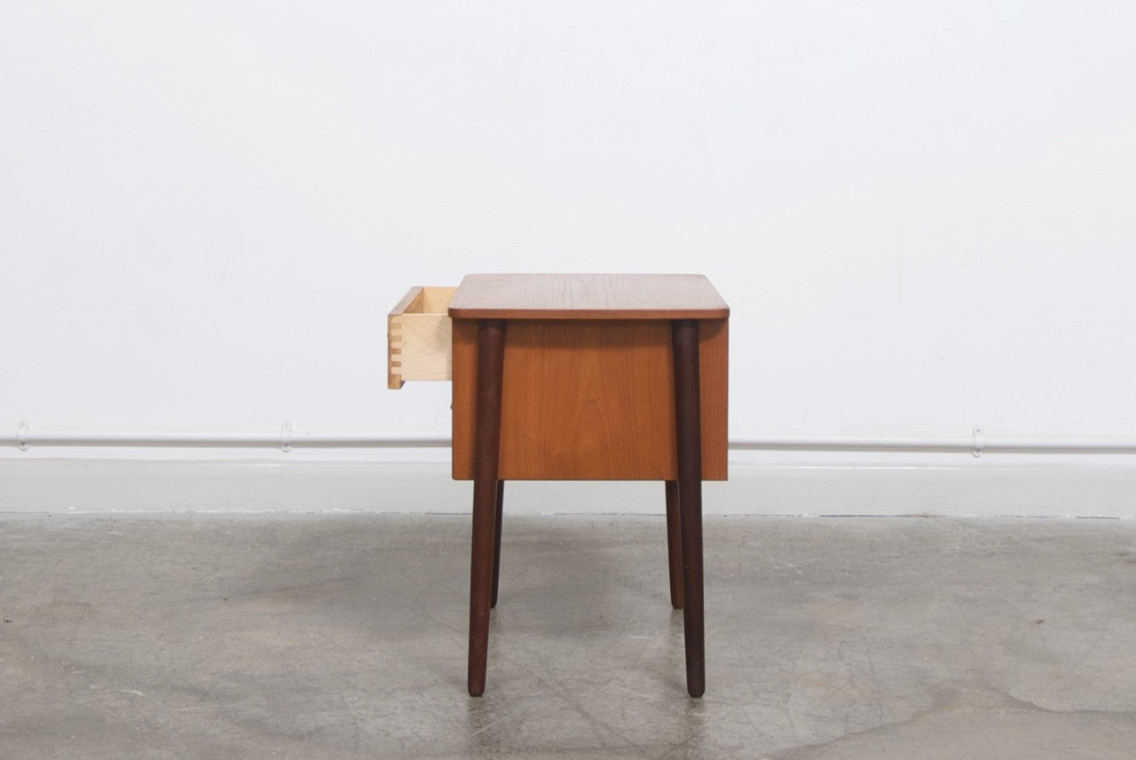 Teak hallway chest / bedside table