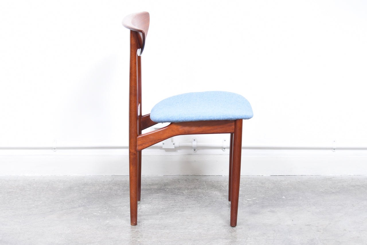 Four available: 1960s Danish dining chairs in teak