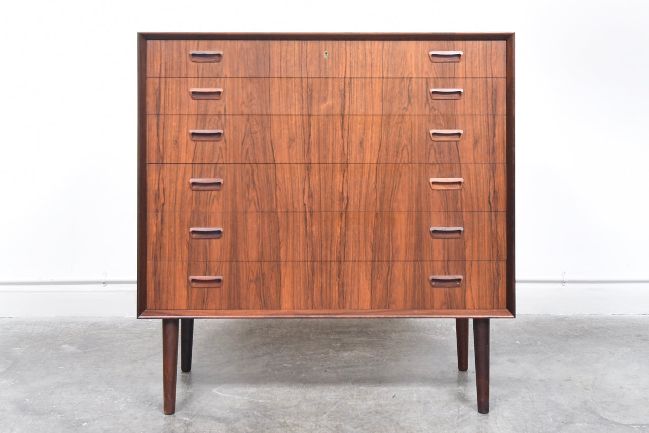 1960s Danish chest of drawers in rosewood