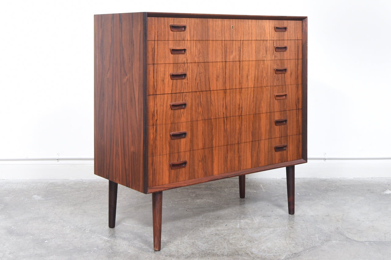 1960s Danish chest of drawers in rosewood