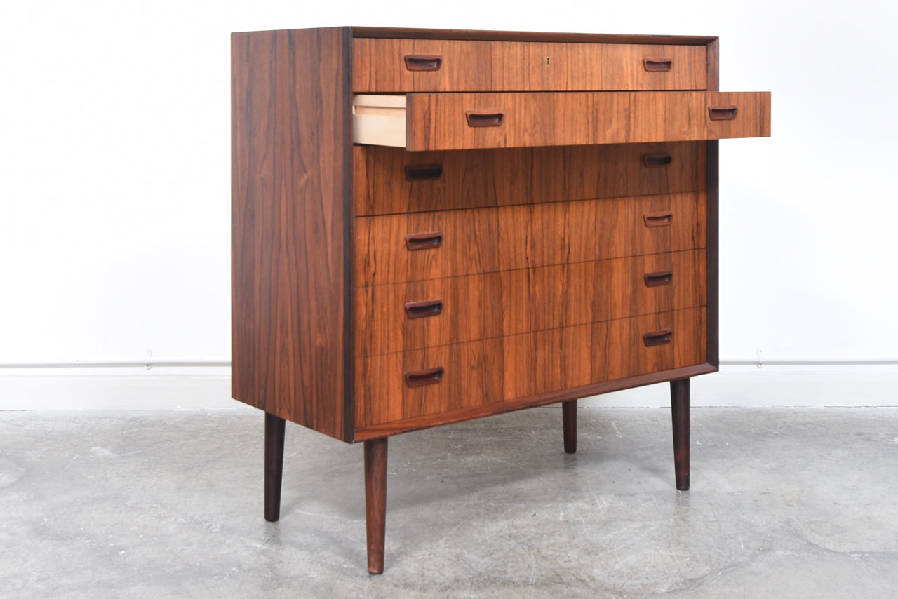 1960s Danish chest of drawers in rosewood