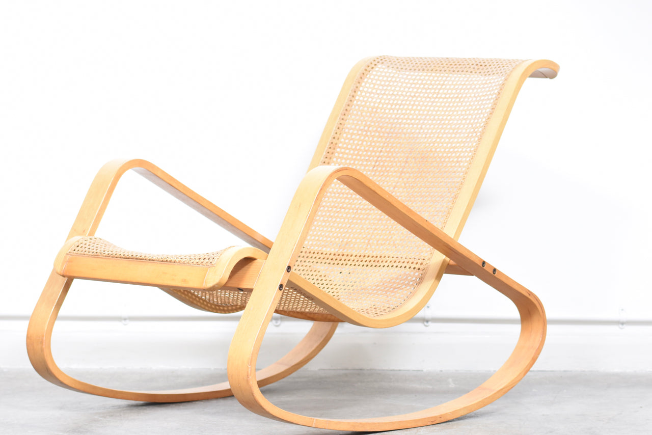 Ash rocking chair by Luigi Crassevig
