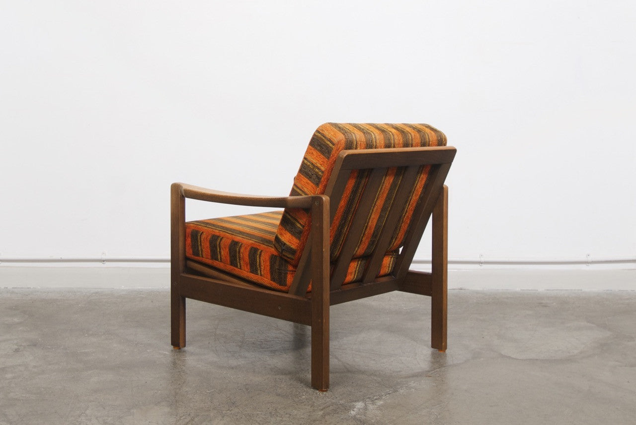 1950s oak lounge chair