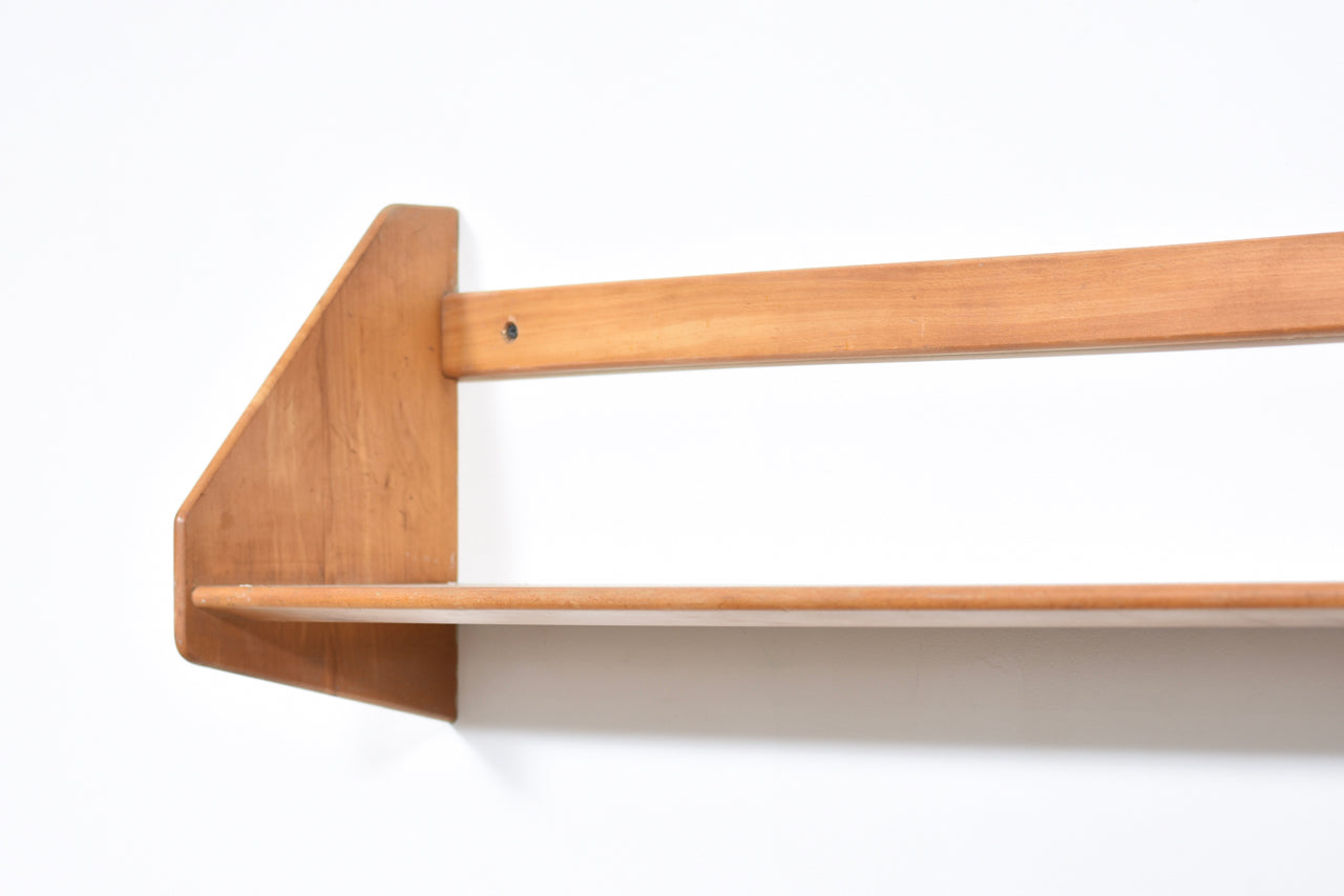 Two available: Floating beech shelves by Hans Wegner