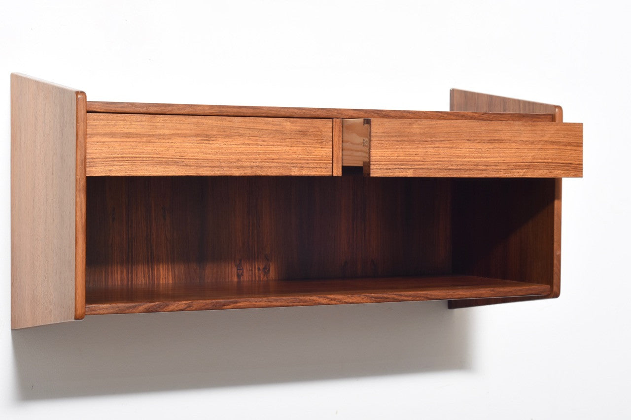 Floating shelf in rosewood