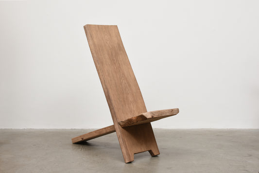 Primitive 'Viking' chair in oak