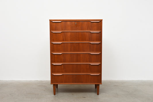 1960s teak chest of drawers