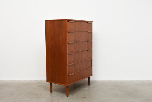 1960s teak chest of drawers