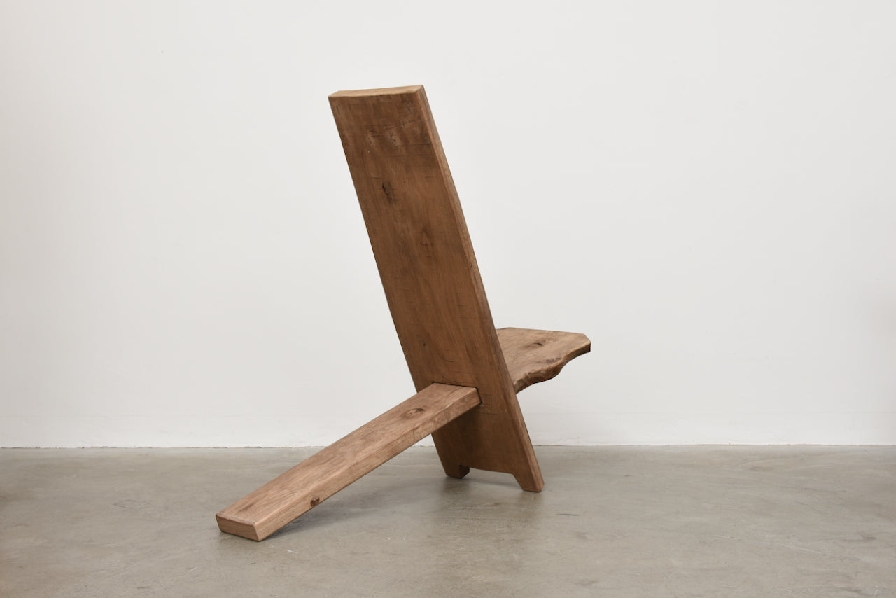 Primitive 'Viking' chair in oak