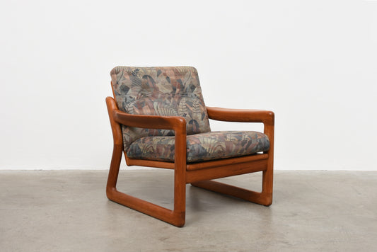 1970s Danish lounger in teak