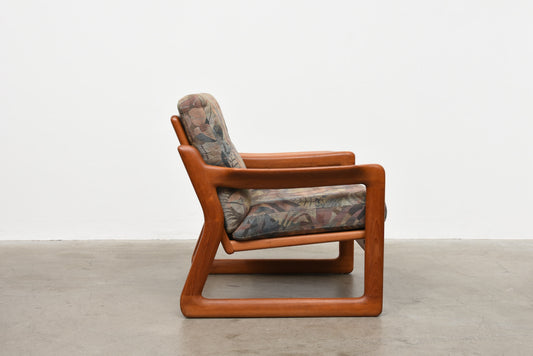 1970s Danish lounger in teak