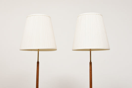 Two available: 1960s Swedish teak floor lamps