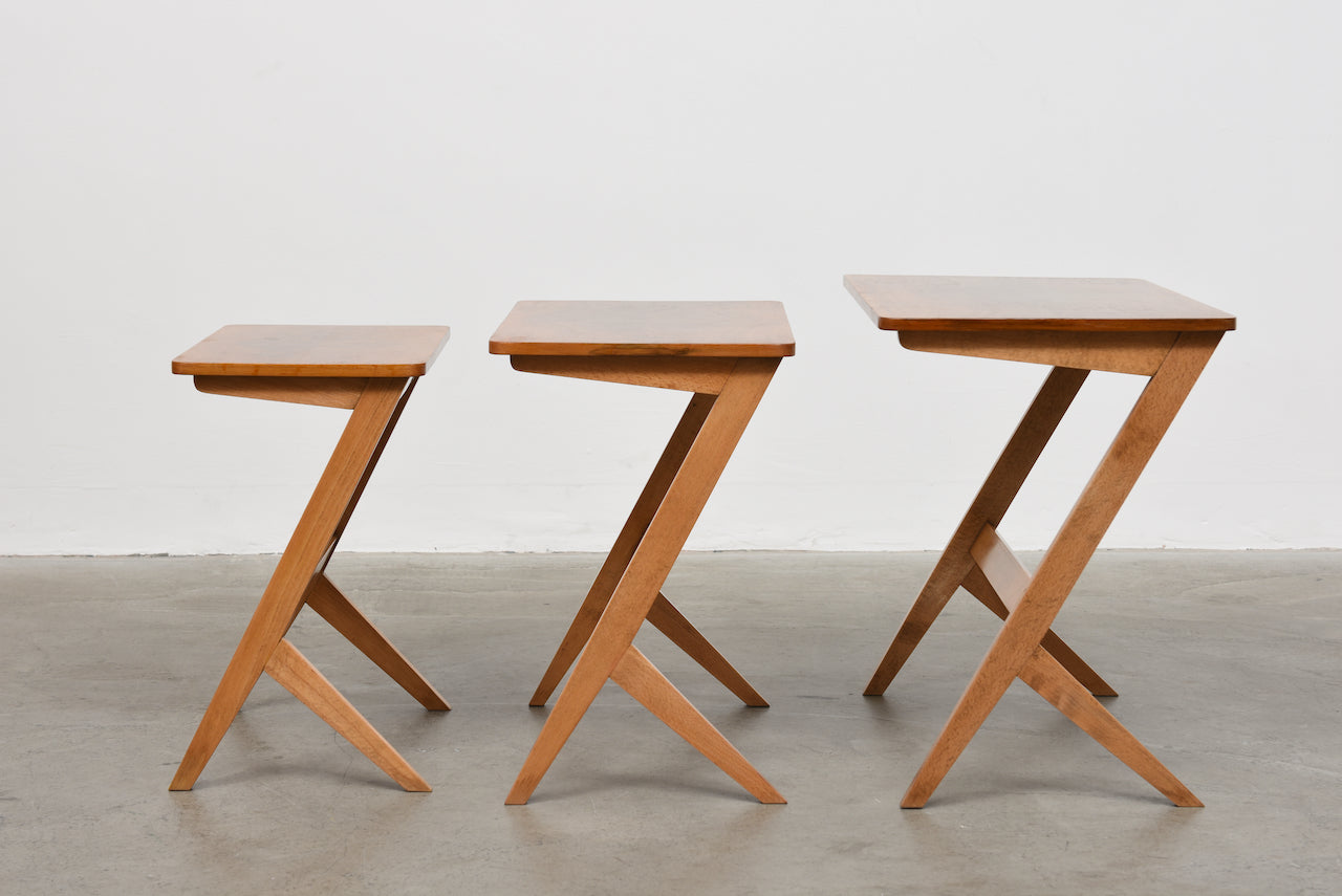 1950s nest of tables by Bengt Ruda