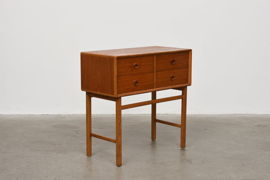 Short chest in teak + oak