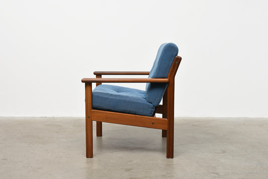 1960s Finnish teak lounge chair