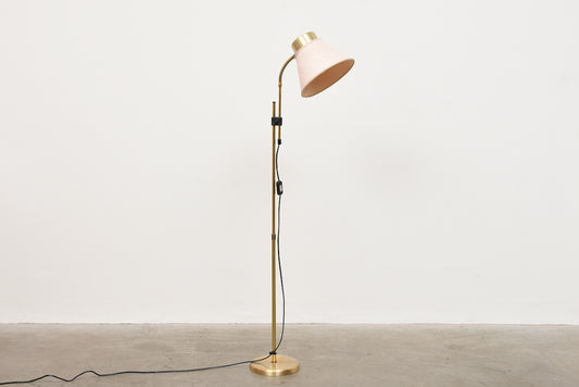 1960s brass floor lamp