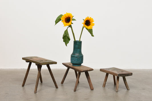 Selection of primitive milking stools no. 2