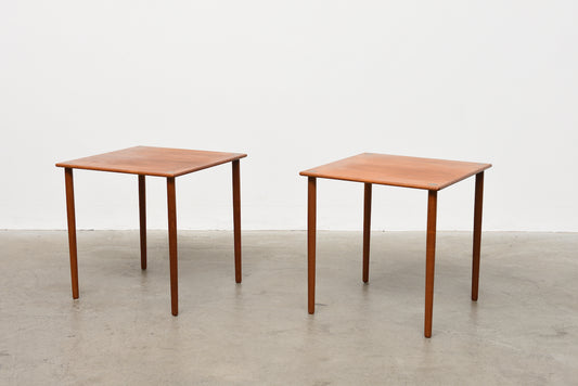 One available: Teak side tables