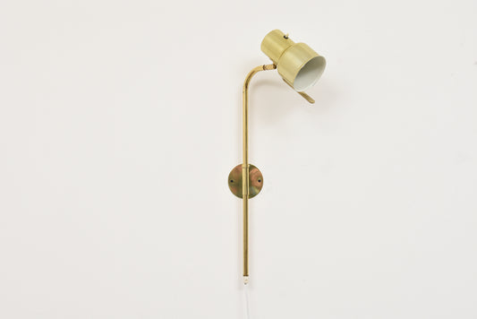 1970s brass wall light by Boréns
