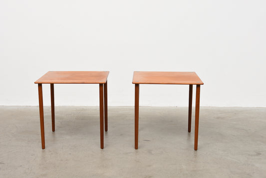 One available: Teak side tables
