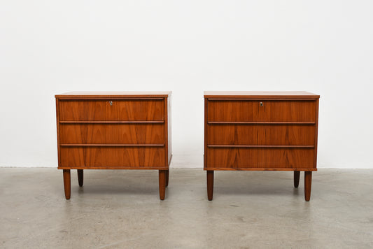One available: 1960s teak chest of drawers