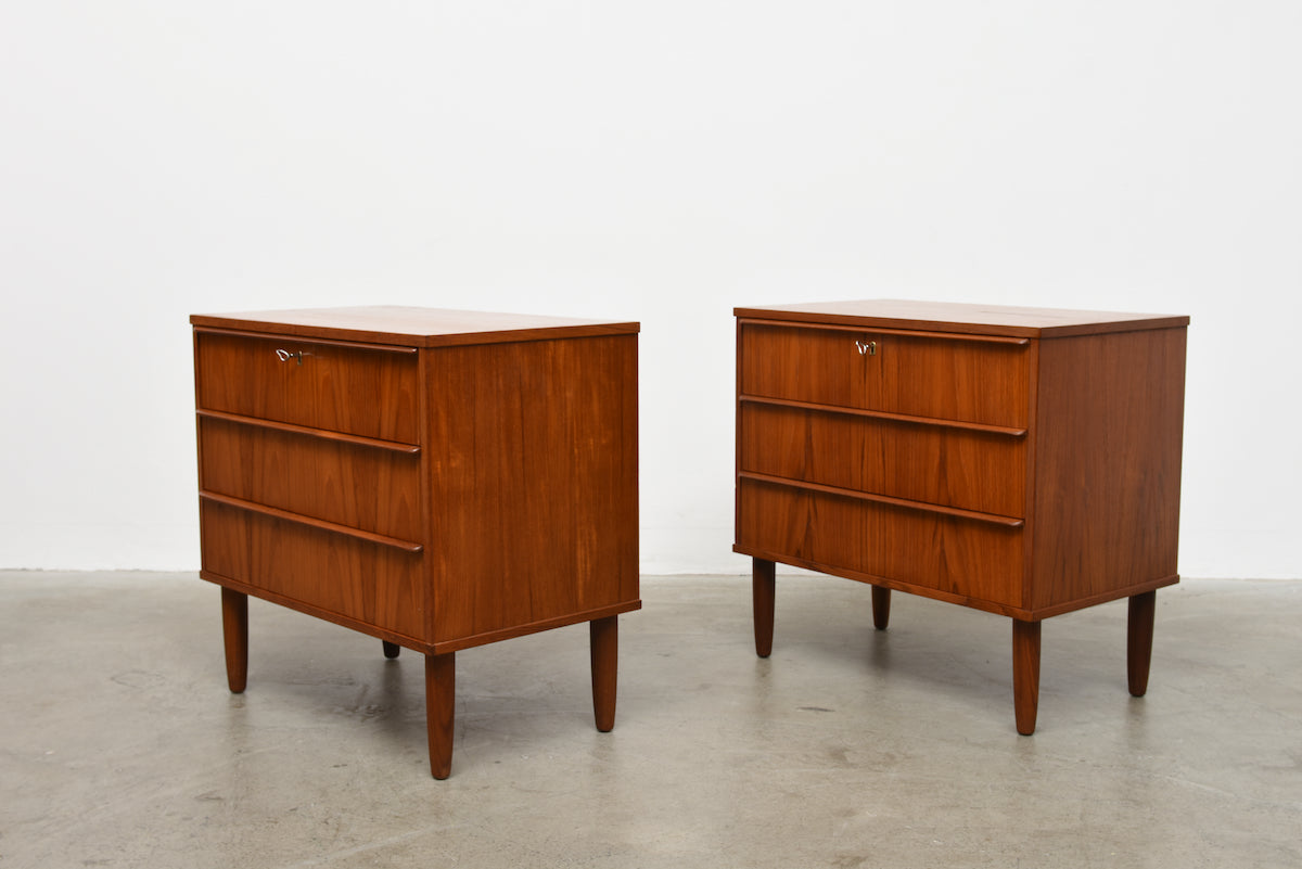 One available: 1960s teak chest of drawers