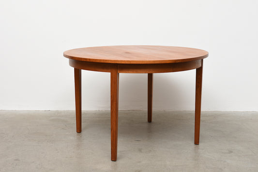 1960s round dining table in teak